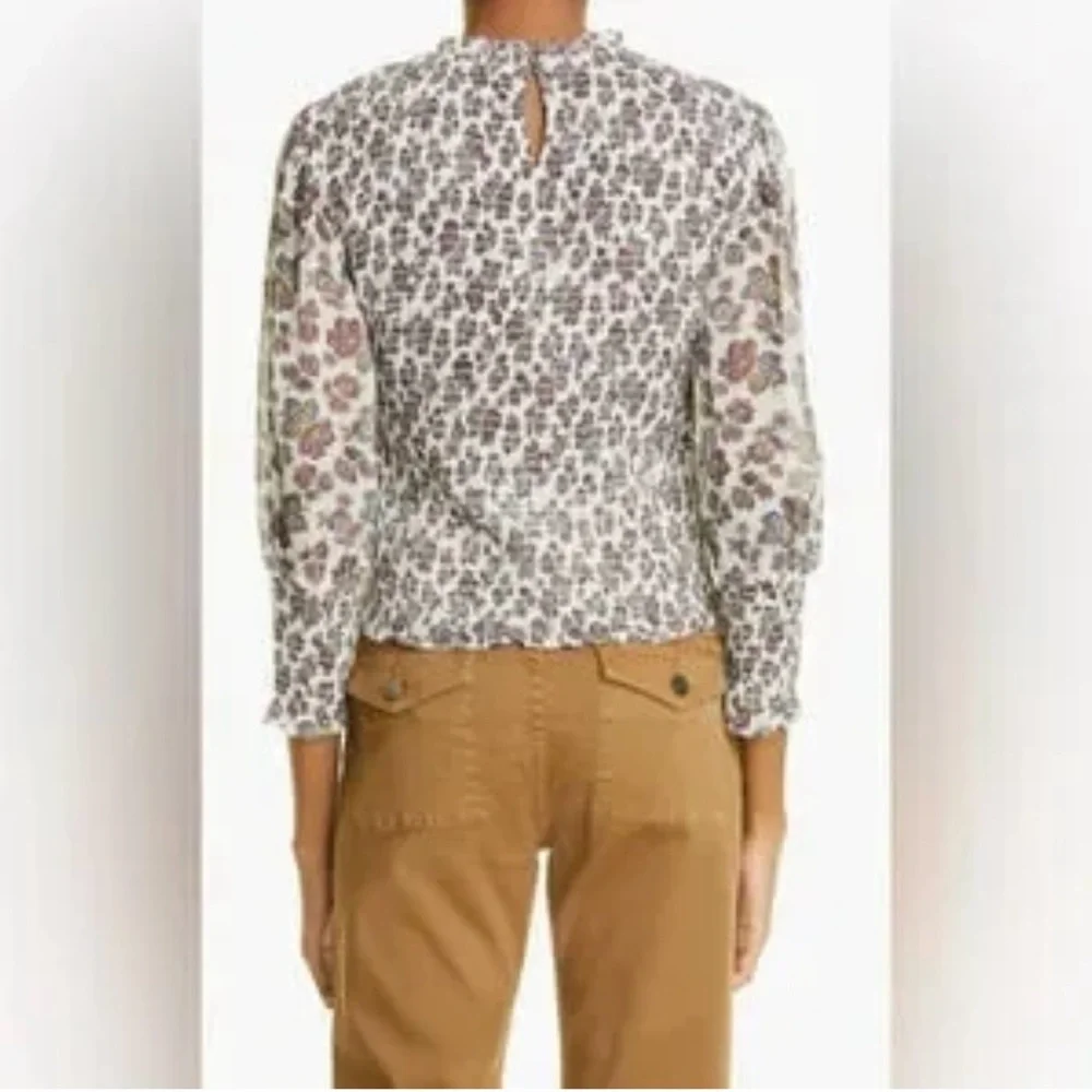 Veronica Beard Textured Floral Top - Picture 5 of 8